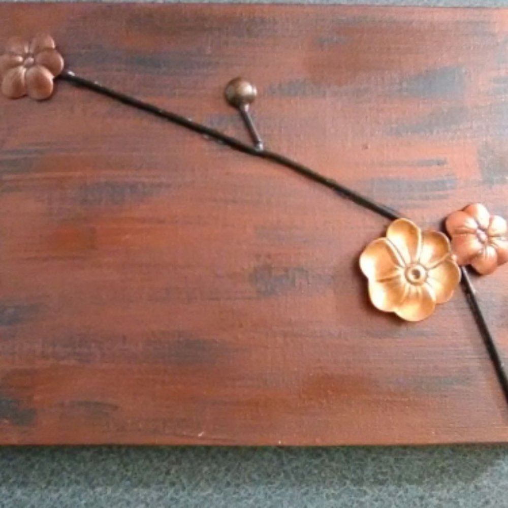 Copper Blossom 3D Canvas Art